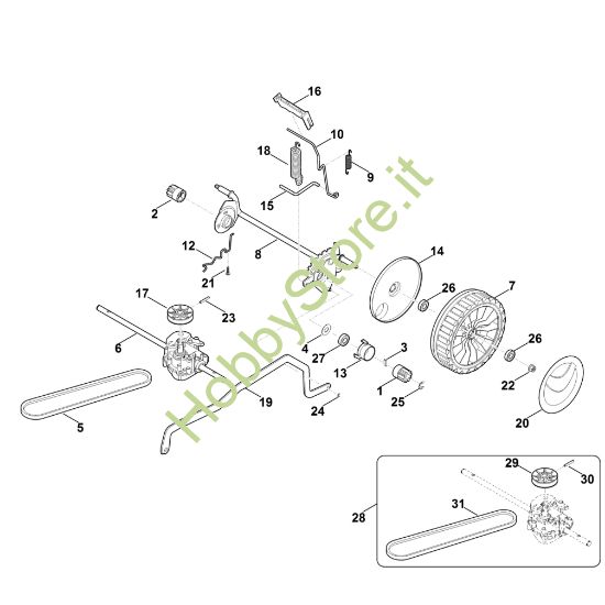 Picture of C - Carrello, impostazione in alto RMA 448.0 TC
