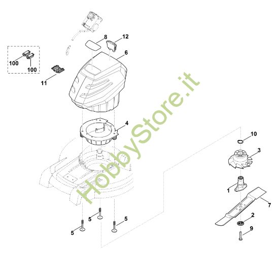 Picture of D - Motore, lama RMA 448.0 TC