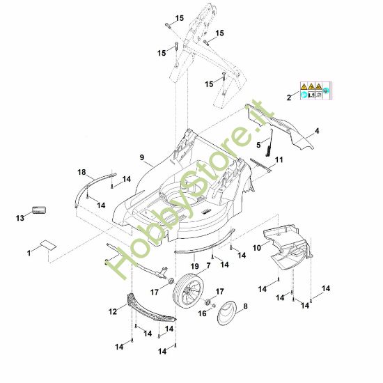 Picture of B - Scocca, asse anteriore RMA 448.1 TC