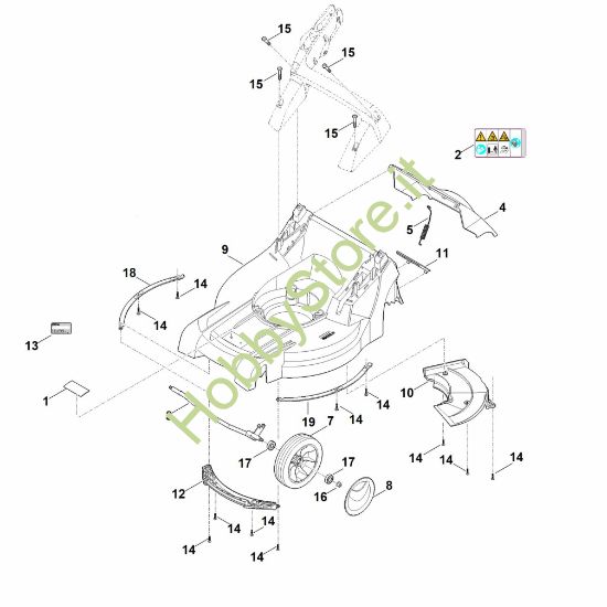 Picture of B - Scocca, asse anteriore RMA 448.2 PV