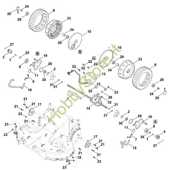 Picture of E - Regolazione altezza posteriore, trazione RMA 765.0 V