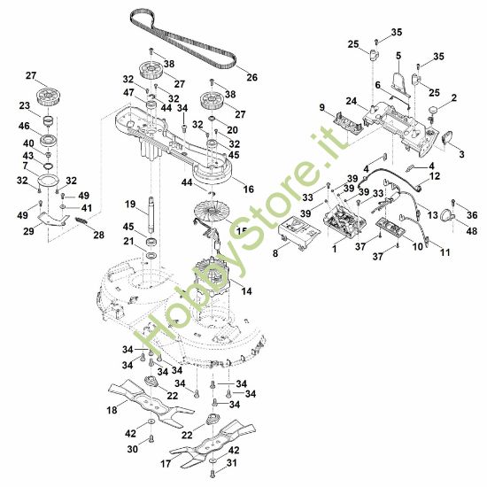 Picture of F - Sistema elettronico, lama, motore RMA 765.0 V