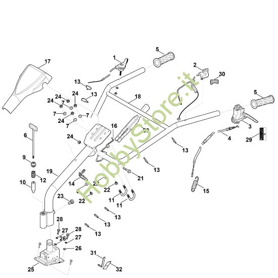 Picture of A - Manubrio MH 600.0