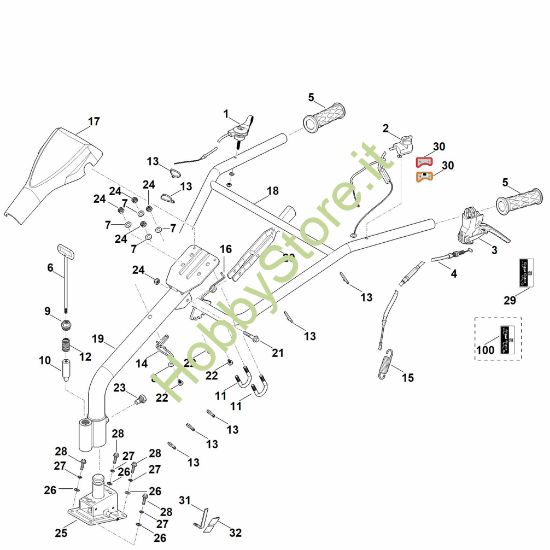 Picture of A - Manubrio MH 610.0