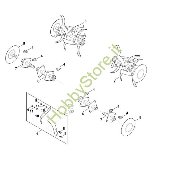 Picture of F - Set di zappatura MH 610.0