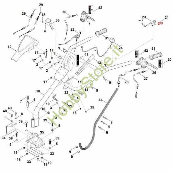 Picture of A - Manubrio MH 700.0
