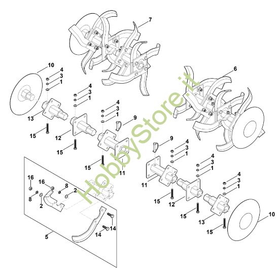 Picture of H - Set di zappatura MH 700.0