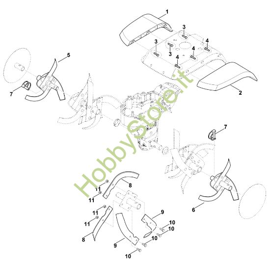 Picture of A - Espansione set di zappatura AHV 600.0