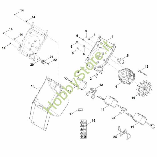 Picture of B - Corpo, Elettromotore GHE 105.0