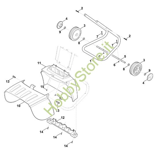 Picture of C - Piede della ruota GHE 105.0