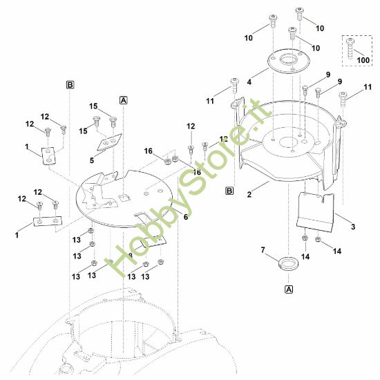 Picture of F - Set lame (cippatura) GHE 450.0