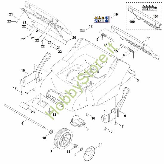Picture of C - Scocca, asse anteriore RL 540.0