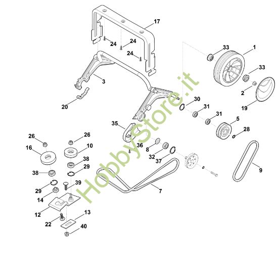 Picture of E - Asse posteriore, Trazione RL 540.0