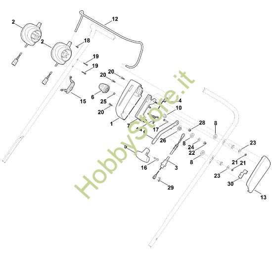 Picture of A - Parte superiore manubrio RLE 540.0