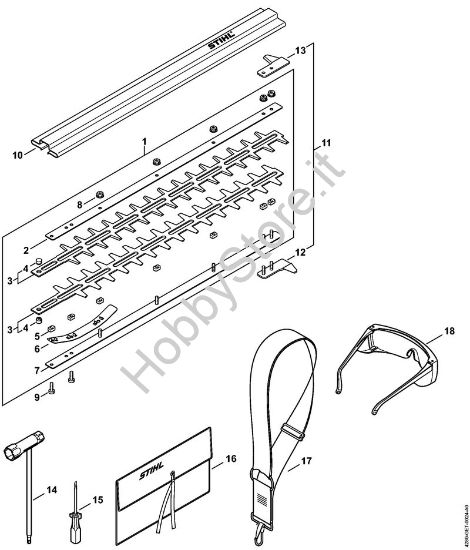 Coltello, attrezzi Tosasiepi (HL) HL 100 della marca STIHL