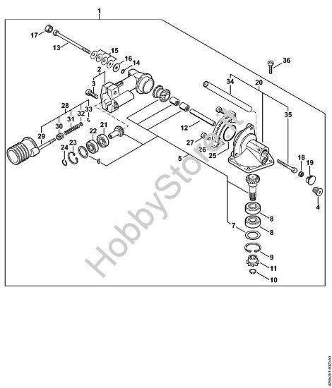 Riduttore angolato 0° - 90° (24.2005) Tosasiepi (HL) HL 100 della marca STIHL