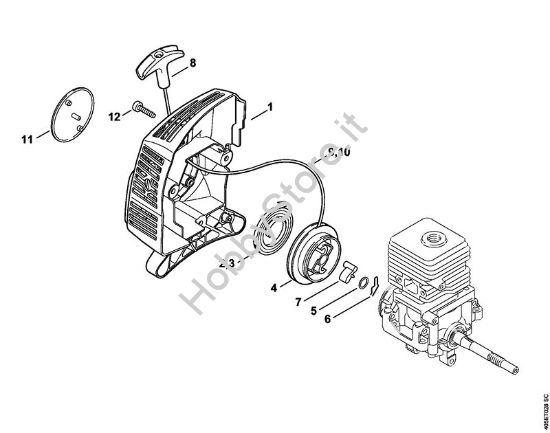Dispositivo di avviamento Tosasiepi (HL) HL 45 della marca STIHL