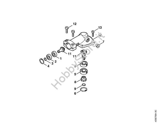 Riduttore angolato (24.2005) Tosasiepi (HL) HL 45 della marca STIHL