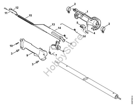 Impugnatura (24.2002) Tosasiepi (HL) HL 75 della marca STIHL