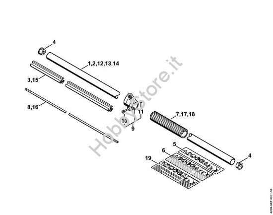 Stelo Tosasiepi (HL) HL 75 K della marca STIHL