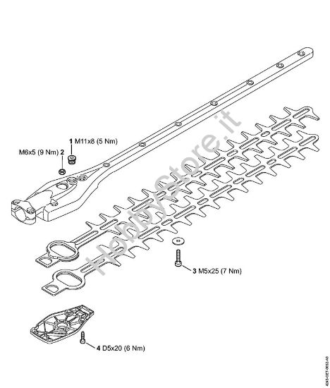 Coppie di serraggio Tosasiepi (HL) HL 94 KC-E della marca STIHL