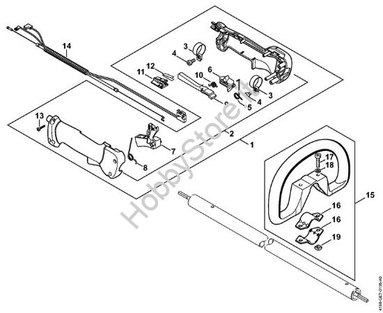 Impugnatura Tosasiepi (HL) HL 95 della marca STIHL