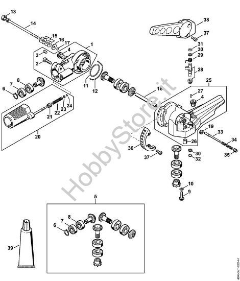 Riduttore ad angolo di 135° regolabile Tosasiepi (HL) HL 95 della marca STIHL