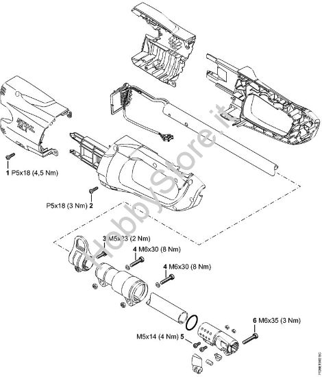 Coppie di serraggio Tosasiepi a batteria (HLA) HLA 85 della marca STIHL