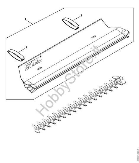 Lamiera raccogli-erba Tosasiepi a batteria (HLA) HLA 85 della marca STIHL