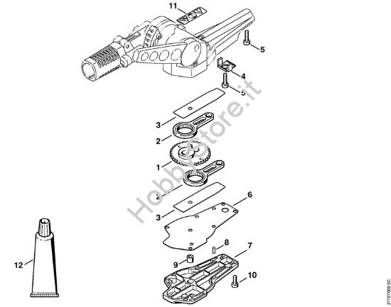 Riduttore lama a 125° regolabile Tosasiepi elettrico (HLE) HLE 71 K della marca STIHL