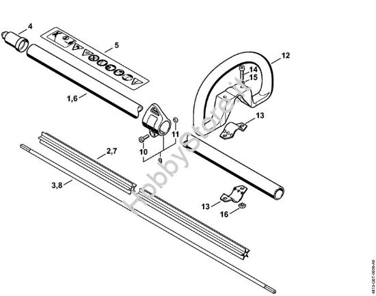 Stelo, Impugnatura circolare Tosasiepi elettrico (HLE) HLE 71 K della marca STIHL