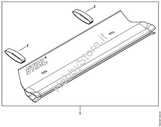 Lamiera raccogli-erba Tagliasiepi (HS) HS 45 della marca STIHL