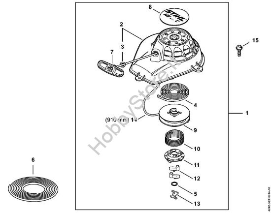Dispositivo di avviamento ErgoStart Tagliasiepi (HS) HS 46 C-E della marca STIHL