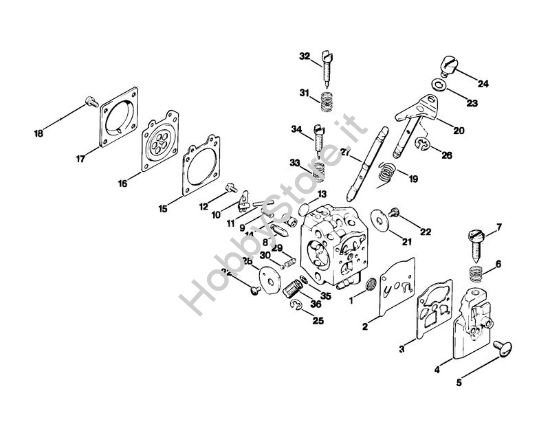 Carburatore Walbro Tagliasiepi (HS) HS 61 della marca STIHL