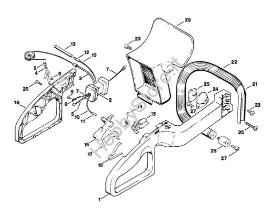 Impugnatura Tagliasiepi (HS) HS 61 della marca STIHL
