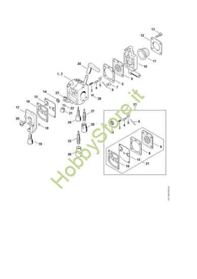 Picture of Carburatore C1Q-S198, C1Q-S140 HS 81 T