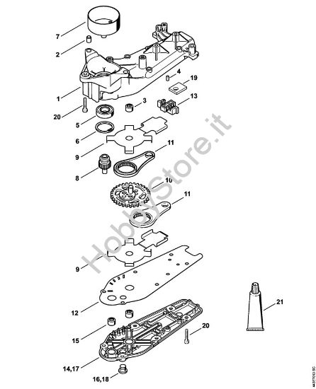 Riduttore HS 81 T, 86 T Tagliasiepi (HS) HS 81 T della marca STIHL