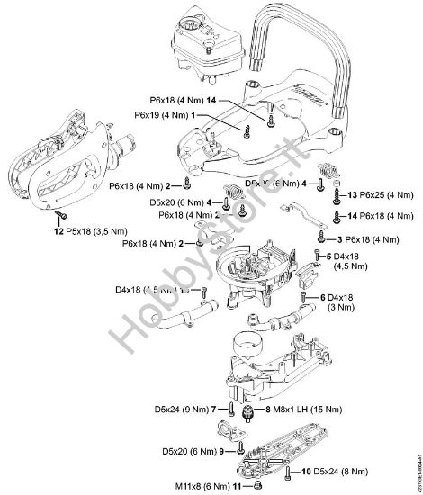 Coppie di serraggio Tagliasiepi (HS) HS 82 R della marca STIHL