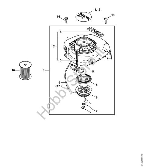Dispositivo di avviamento Tagliasiepi (HS) HS 82 R della marca STIHL