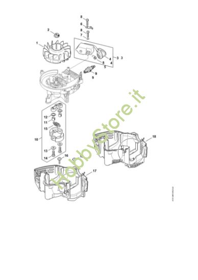 Picture of Impianto di accesione, Frizione HS 82 R