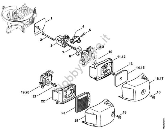 Filtro aria Tagliasiepi (HS) HS 86 T della marca STIHL