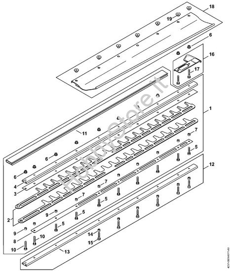 Dispositivo di taglio 750 mm R Tagliasiepi (HS) HS 87 R della marca STIHL