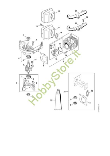 Picture of Carter albero a gomito, cilindro HS 87 T