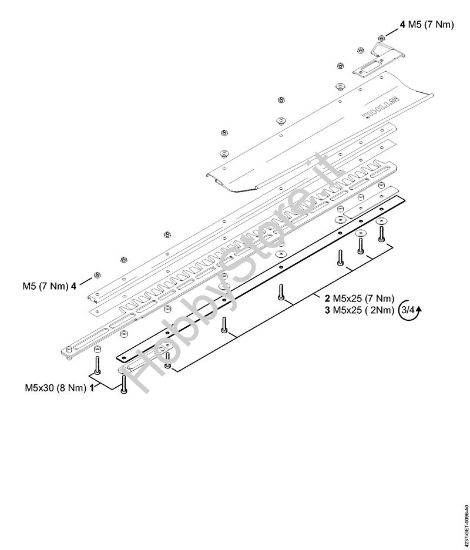 Coppie di serraggio Tagliasiepi (HS) HS 87 T della marca STIHL