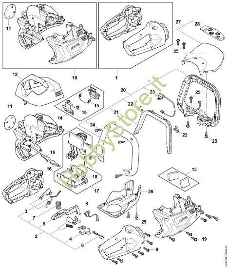 Picture of Corpo impugnatura, Carcassa motore, Modulo elettronico HSA 100.0