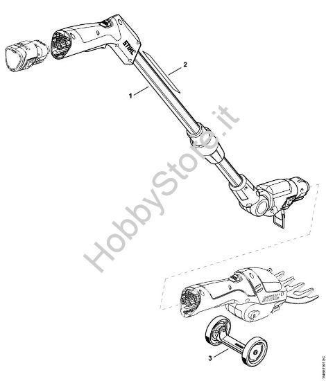 Accessori a richiesta Tagliasiepi a batteria (HSA) HSA 25 della marca STIHL