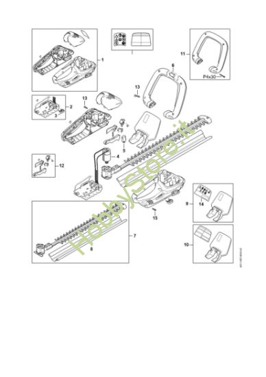 Picture of Corpo impugnatura, Accumulatore, Elettromotore HSA 45