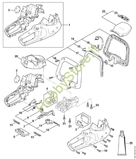 Picture of Carcassa motore, Modulo elettronico HSA 50.0