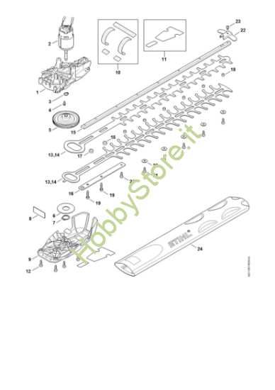 Picture of Riduttore, Elettromotore, Dispositivo di taglio HSA 56