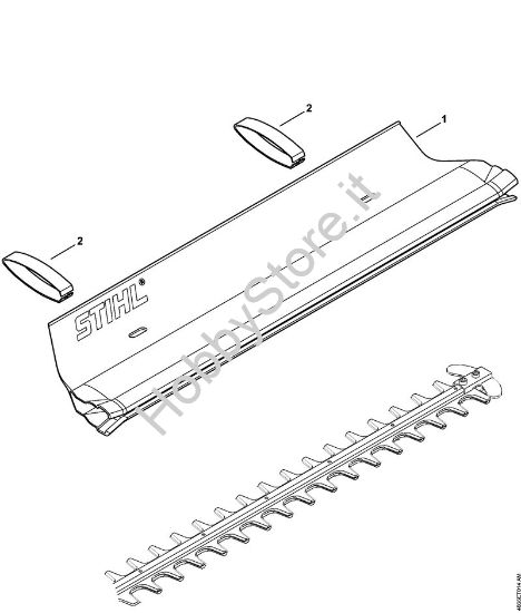 Lamiera raccogli-erba Tagliasiepi elettriche (HSE) HSE 42 della marca STIHL
